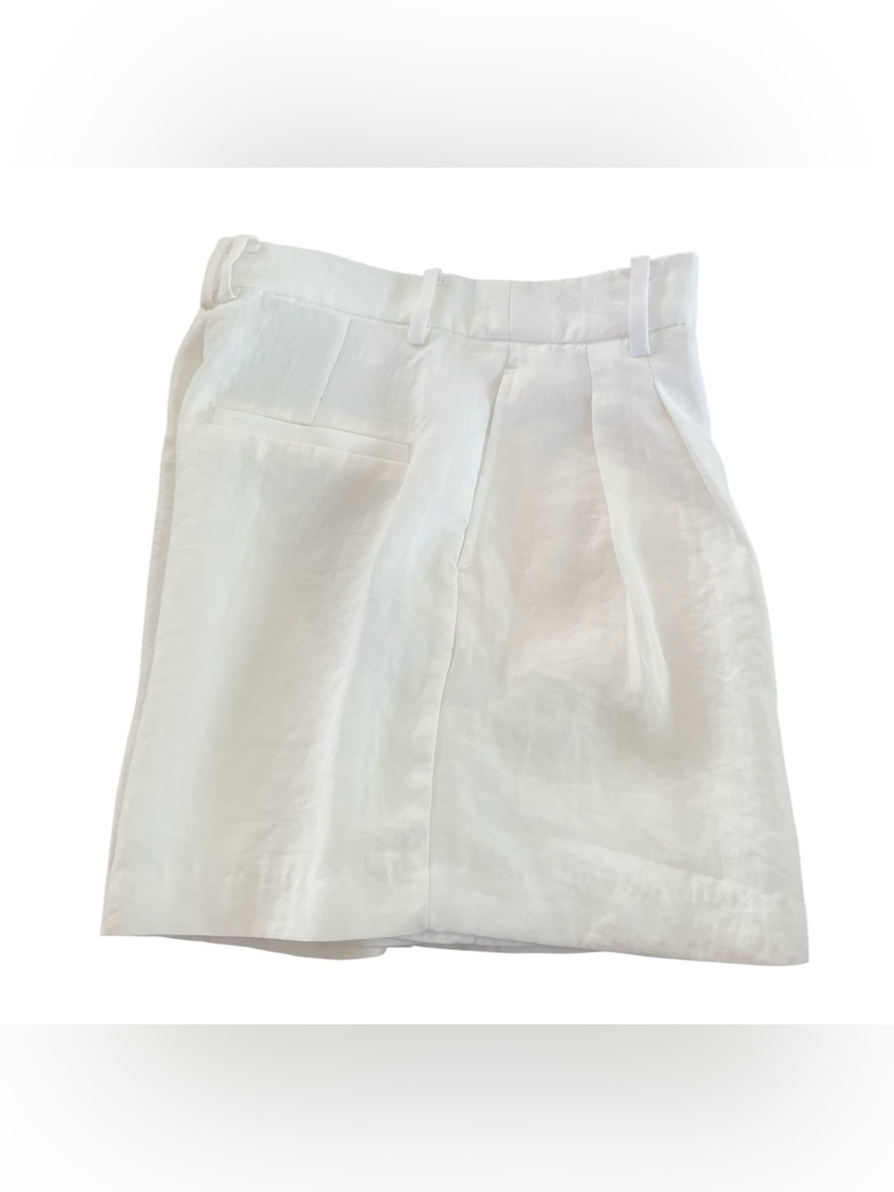 H&M Cream High-Waist Tailored Shorts - Picture 6 of 7